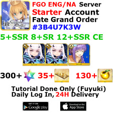 [ENG/NA][INST] FGO / Fate Grand Order Starter Account 5+SSR 30+Tix