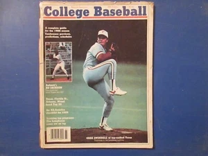 Revista de béisbol universitario Greg Swindell 1987 de Texas en portada - Imagen 1 de 1