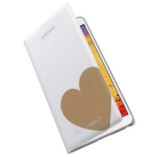 Capa carteira flip original genuína Samsung Note3 branca EF-EN900BDEGWW Moschino - Imagem 1 de 3