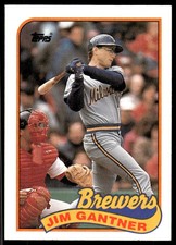 1989 Topps Jim Gantner Milwaukee Brewers #671