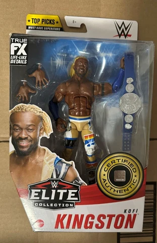 Mattel WWE Elite Series Top Picks KOFI KINGSTON Wrestling Figure True FX NXT AEW Cover