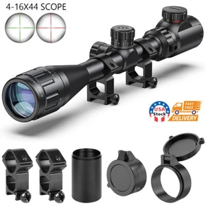 4-16x44 AOE Hunting Rifle Scope Red & Green Dual illuminated Optical Gun Scope - Picture 1 of 12