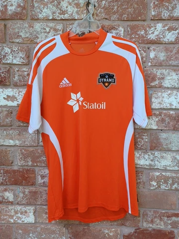 Men's S Houston Dynamo Soccer Tee Top adidas Statoil Shirt Men Cover