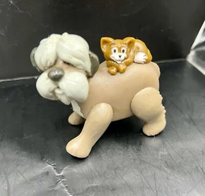 Mcdonalds Toy Disneys 101 Dalmatians Colonel Sheep Dog Sergeant Tibbs Cat Figure - Picture 1 of 4