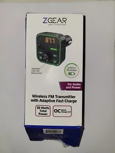 Z gear Wireless FM Transmitter with adaptive Fast Charger - Picture 1 of 10
