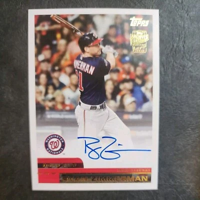 Ryan Zimmerman On Card Auto 2024 Topps Archives Fan Favorites Autograph - Image 1 of 2