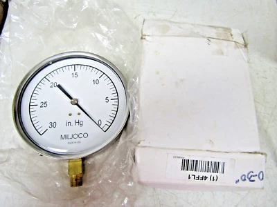 💥NEW MILJOCO 4 1/2" CONTRACTORS PRESSURE GAUGE P4598L-001 1/4" NPT - Image 1 of 4
