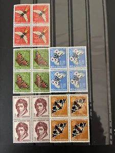 SWITZERLAND 1955, COMPLETE BLOCK SET - Pro Juventute, History, Insects - MNH - Picture 1 of 6