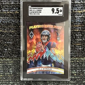 Panini Phoenix Playing with Fire 2023 CJ Stroud Rookie #17/35 Fire & Ice SGC 9,5 - Imagen 1 de 4