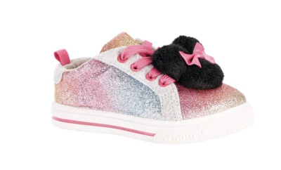 Disney Minnie Mouse Casual Rainbow Pom Sneakers - Image 1 of 3