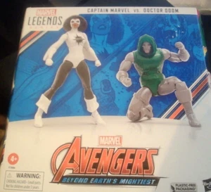Serie Hasbro Marvel Legends: Capitana Marvel y Doctor Doom. Figuras de acción. Nuevo. - Imagen 1 de 5