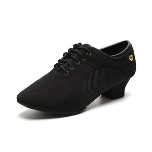 Women's Latin Dance Shoes Lace-up Ballroom Modern Salsa Rhythm Teaching Pract... - Picture 1 of 6