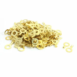 200 Pcs 5/16" Stud Dia 3.5mm Wire Non-insulated Ring Terminal Connector - Picture 1 of 4