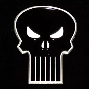 THE PUNISHER Frank Castle Marvel Comics Superhero SKULL METAL BELT BUCKLE New - Picture 1 of 1