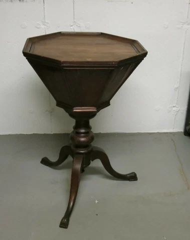 Antique Sewing Basket Table Cover