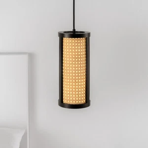 Chelsom Weave Cylindrical Pendant Ceiling light fitting - Picture 1 of 6