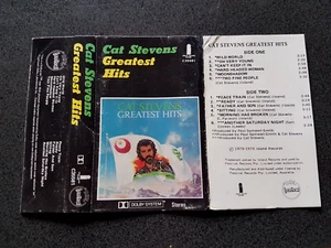 CAT STEVENS GREATEST HITS CASSETTE TAPE INLAY ONLY AUSTRALIA - Picture 1 of 1