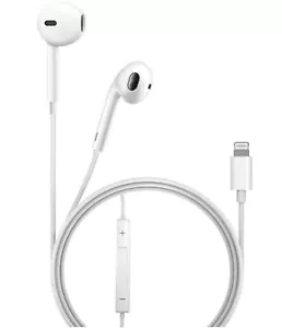 Wired Ear Pods Headphones with Built-in Remote to Control Volume for iPhone 14 - Picture 1 of 7
