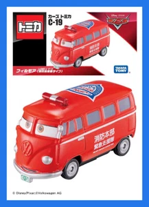 DEC 2024 Disney Pixar Cars C-19 Fillmore Japan Fire VW Truck TOMICA TOMY TAKARA - Picture 1 of 4