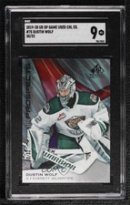 2019-20 Upper Deck SP Game Used CHL Edition /32 Dustin Wolf #75 SGC 9 MINT