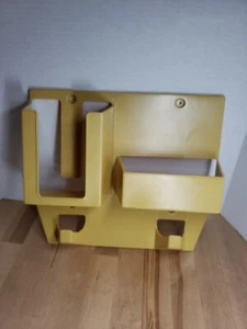 Vintage Rubbermaid #2329 Iron Storage Organizer Wall Mount Harvest Yellow - Picture 1 of 11