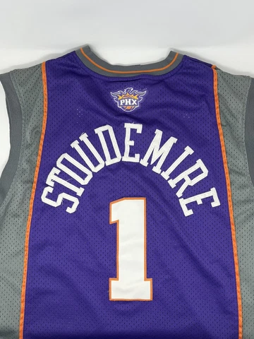 Amare Stoudemire #1 Phoenix Suns Purple NBA Adidas Basketball Jersey (M) Cover
