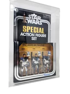 Star Wars Vintage Collection 501st LEGION ARC TROOPERS 3 Pack Acrylic Case 3.75 - Picture 1 of 5