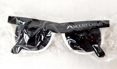 Mount Carmel Health System Sunglasses White/Black Wayfare Style Promotional NEW - Image 1 of 4