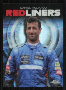2021 Topps Chrome Formula 1 Red Liners #RL4 Daniel Ricciardo - Picture 1 of 2