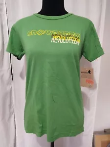 NWT Snowboard Revolution Women's Chic Green T-shirt Size XL Graphic tee - Picture 1 of 9