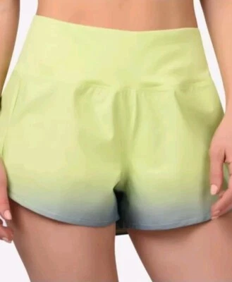 The North Face Women's Large Arque Shorts Green Blue Ombre Running Shorts Gym - Image 1 of 4