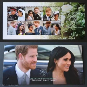 Jersey Stamps"Harry & Meghan-1st Wedding Anniversary" Presentation Pack S/S 2019 - Picture 1 of 6