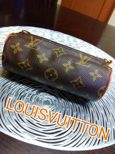 Louis Vuitton Monogram Small Pouch Brown Zipper Closure Authentic Used - Picture 1 of 8