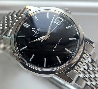 OMEGA SEAMASTER AUTOMATIC 166003 CAL565 DATE BLACK DIAL MEN'S WATCH - Image 1 of 4