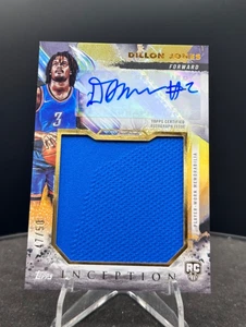 2024-25 Inception Basketball #RJR-DJ Dillon Jones RC Jumbo Relic  GOLD HOLO /50 - Picture 1 of 2