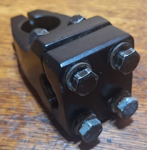Vintage Black Free Agent Bmx Stem 1 1/8 Threadless Front Load (Redline, GT,Dyno) - Picture 1 of 10