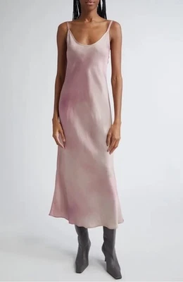 Acne Studios Darma Ombré Satin Slip Dress Size 38/Size 6 - Image 1 of 4