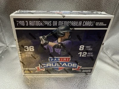 2025 PANINI CRUSADE BASEBALL PREMIUM BOX FACTORY SEALED 3 Hits AUTO'S OR MEMS  - Image 1 of 4
