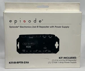 Episode KIT-IR-RPTR-2X6 Repeater, w/Power, connects w/most AV components-NEW - Picture 1 of 4