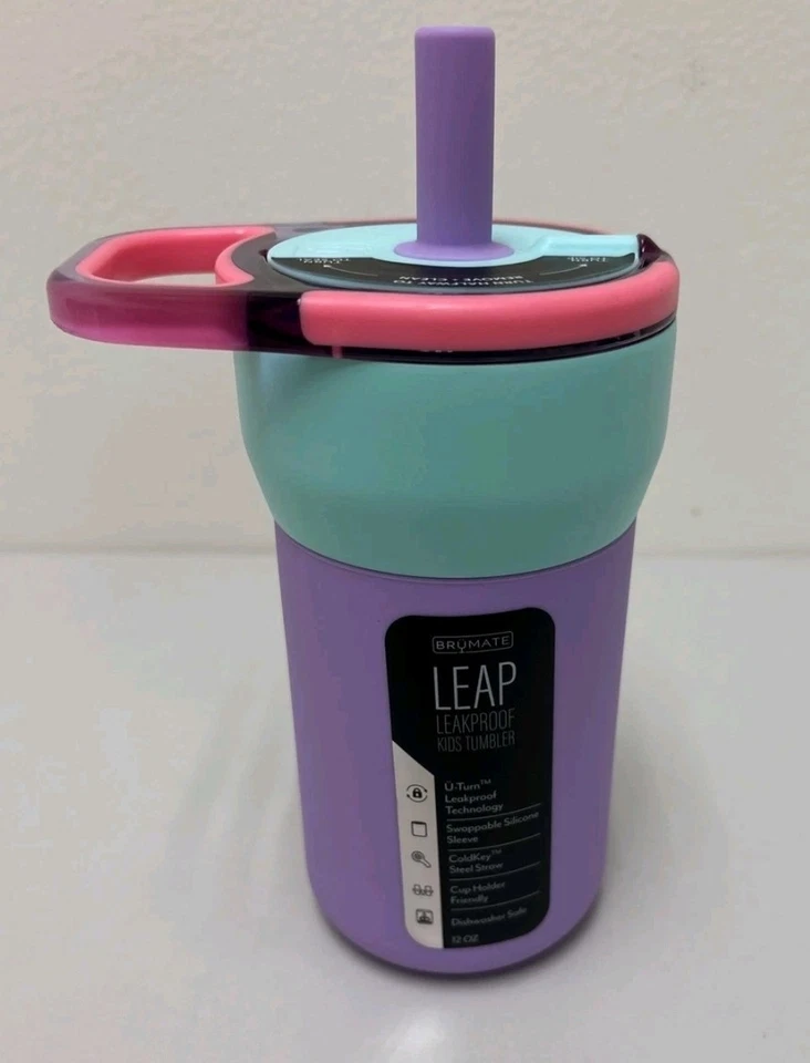 BrüMate Leap 12oz 100% Leakproof Kids Tumbler with Handle - Stardust G21