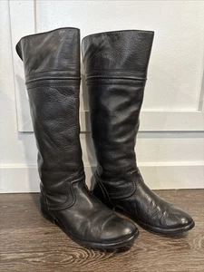 Botas de equitación FRYE Melissa Trapunto negras de cuero de grano completo para mujer 9.5B 76442 - Imagen 1 de 5