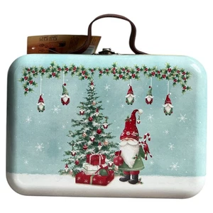 Weihnachtskoffer Koffer Geschenkbox Deko Metall Weihnachten Motiv  17,5x12,5x7cm - Bild 1 von 4