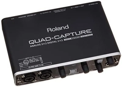 Roland UA-55 QUAD-CAPTURE Audio Interface USB2.0 24 Bit 192 kHz 4 In 4 Out F/S - Image 1 of 4