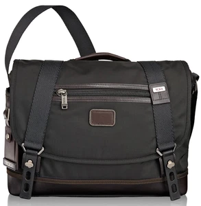 Bolsa de transporte para computadora portátil Tumi Alpha Bravo Foster Messenger de nailon 222373HK2 negra Rg $325 - Imagen 1 de 14