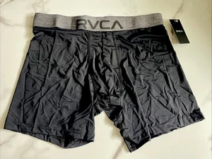 Neu RVCA Sport Active Herren Performance Micro Boxershorts Unterwäsche Gr. M schwarz - Bild 1 von 6