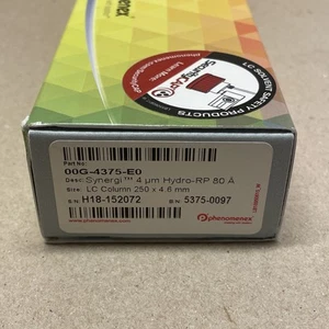Neu HPLC Säule Phenomenex Synergi Hydro-RP 4u 80A 150x4,6mm 00F-4375-E0 - Bild 1 von 7
