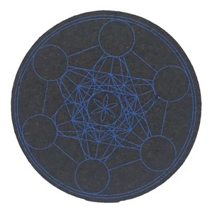 MoodMats - Sacred Geometry 2 - Water Pipe Hookah Mat - 8 inch - Picture 1 of 2