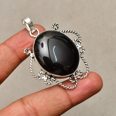 Ciondolo gioiello fatto a mano in argento sterling 925 con pietra preziosa on... - Immagine 1 di 4