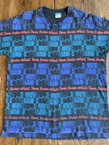 Vintage 90s Walt Disney Studios Mickey Mouse All Over Print Shirt Single Stitch - Picture 1 of 12