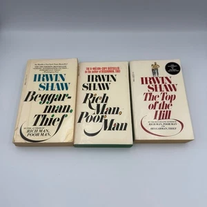 Irwin Shaw Vintage Paperback Lot 3 Rich Man, Poor Man Beggarman, Thief 70s - Picture 1 of 9